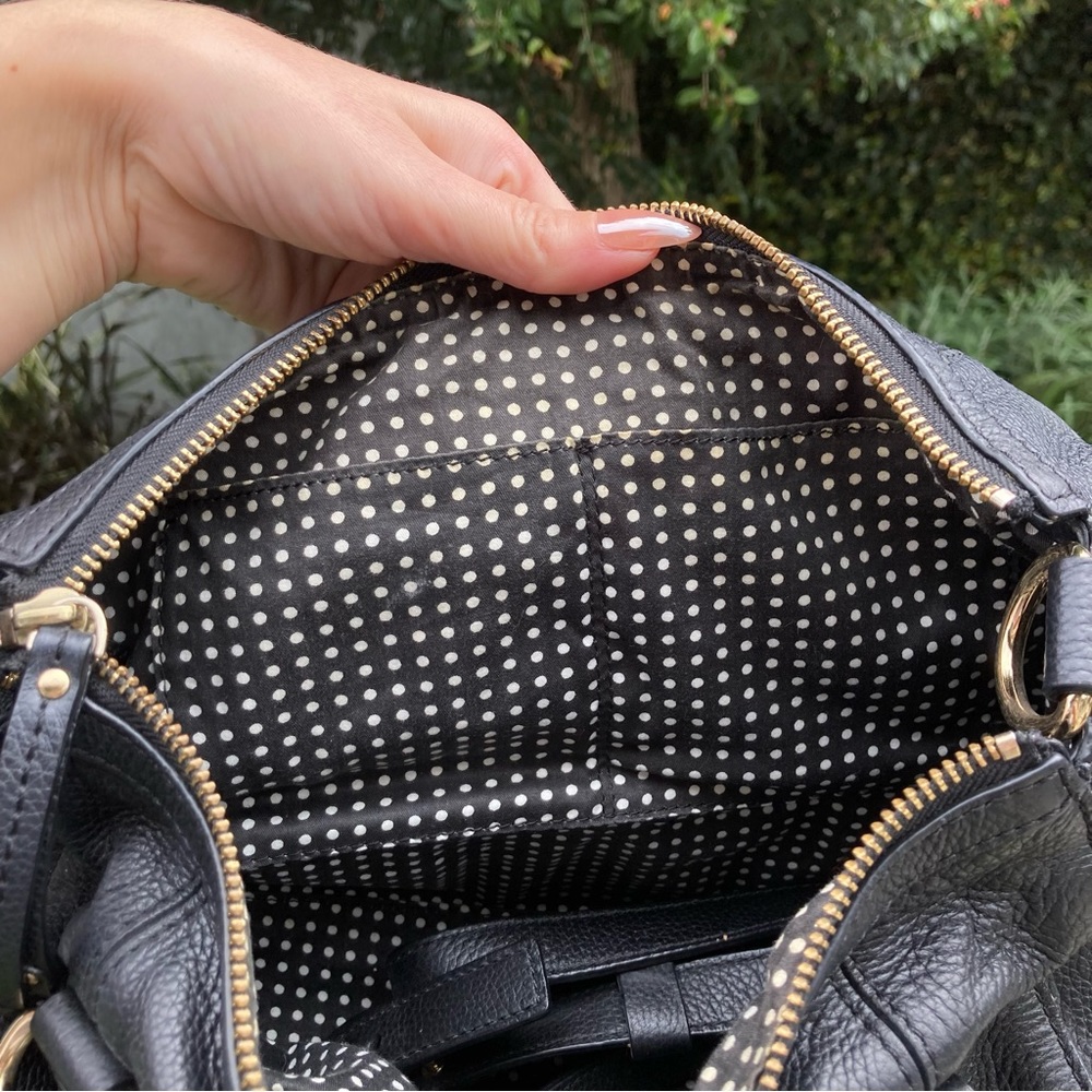 Kate Spade Black Leather Satchel - Picture 5 of 12